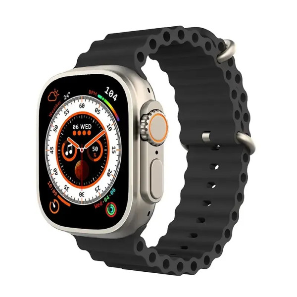 S9 Ultra Smartwatch Ultra Series 8 Ανδρικά Γυναικεία Smartwatch Bluetooth Κλήση ασύρματης φόρτισης Αδιάβροχο έξυπνο ρολόι μαύρο