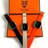 S9 Ultra Smartwatch Ultra Series 8 Ανδρικά Γυναικεία Smartwatch Bluetooth Κλήση ασύρματης φόρτισης Αδιάβροχο έξυπνο ρολόι πορτοκαλί