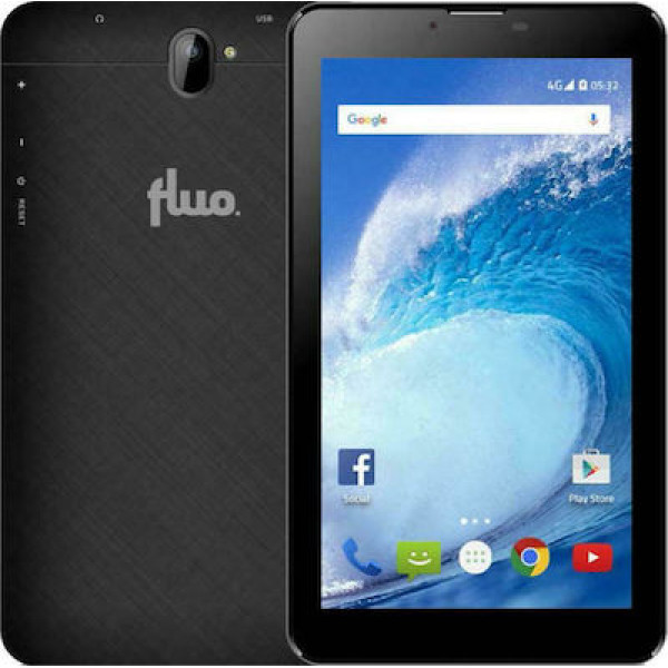 Fluo Surf 7" Tablet με WiFi & 4G (1GB/16GB) Μαύρο