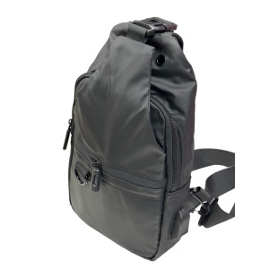 SHOULDER BAG FABRIC MOHICANS Z-241.BLACK