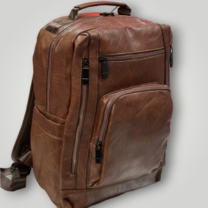 BAG BACKPACK LEATHER MOHICANS Z-715.BROWN