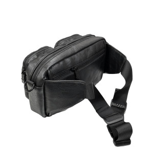 BAG WAIST LEATHER MOHICANS Z-730.BLACK