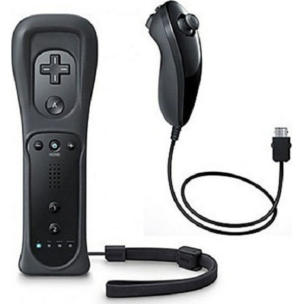 Remote Plus & Nunchuck Pack Ασύρματο Gamepad για Wii Z-898 Μαύρο