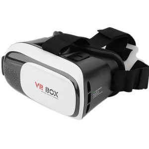 3D Γυαλιά Εικονικής Πραγματικότητας VRBOX V2.0 για Κινητά εώς 6 με Bluetooth Χειριστήριο ZY-912 Λευκό