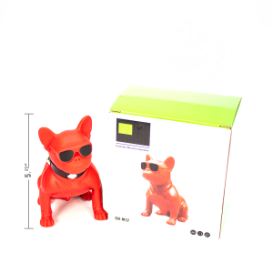 Μικρό Ασύρματο Ηχείο Σκύλος Κόκκινο CH-M12