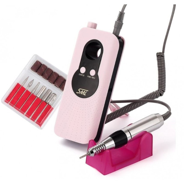 Φορητός τροχός νυχιών Portable Nail Polisher SML M6 Ροζ