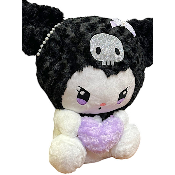 Λούτρινο Sanrio Kuromi Hello Kitty 50cm 1440-246-3 Μαύρο