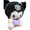 Λούτρινο Sanrio Kuromi Hello Kitty 50cm 1440-246-3 Μαύρο