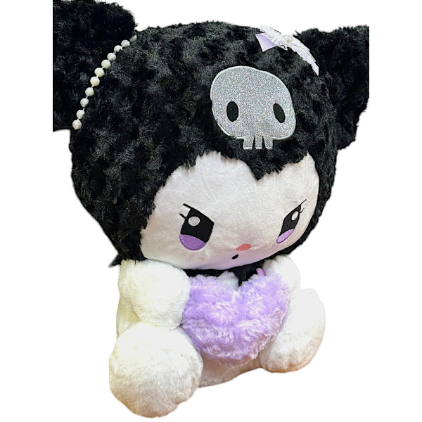 Λούτρινο Sanrio Kuromi Hello Kitty 50cm 1440-246-3 Μαύρο