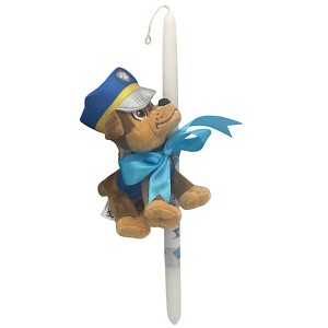 Πασχαλινή λαμπάδα Mohicans με Λούτρινο Chase Paw Patrol 20cm L131