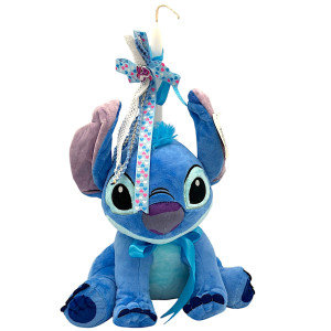 Πασχαλινή λαμπάδα Mohicans με Λούτρινο Disney Lilo & Stitch Leroy 40cm L116 Μπλε