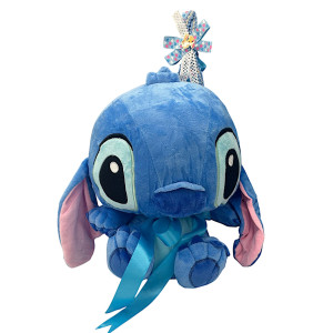 Πασχαλινή λαμπάδα Mohicans με Λούτρινο Disney Lilo & Stitch Leroy 40cm L117 Μπλε