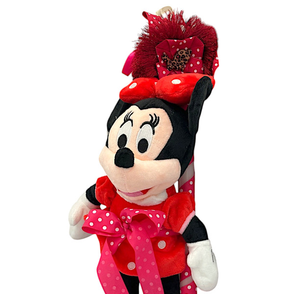 Πασχαλινή λαμπάδα Mohicans με Λούτρινο Disney Minnie Mouse 40cm L112 Κόκκινο