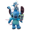 Πασχαλινή λαμπάδα Mohicans με Λούτρινο Disney Stitch Soft με Ήχο  30cm L118 Μπλε