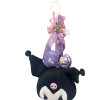 Πασχαλινή λαμπάδα Mohicans με Λούτρινο Sanrio Kuromi Hello Kitty 25cm L122 Μωβ