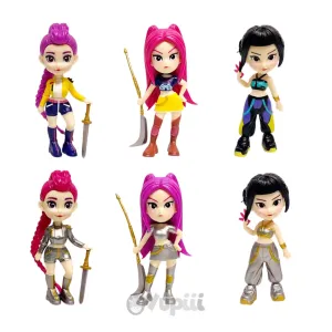 Σετ 6 Κούκλες Φιγούρα KPOP Demon Hunters 10cm 51388