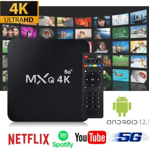 SmartTV Mini Android 12 TV Box 4K Ultra HD 5G WiFi 64GB+512GB MXQ-PRO Μαύρο