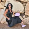 ΦΟΡΕΜΑ ΜΑΚΡΥ ΣΑΤΕΝ MOHICANS L5940 ΜΑΥΡΟ