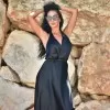 ΦΟΡΕΜΑ ΜΑΚΡΥ ΣΑΤΕΝ MOHICANS L5940 ΜΑΥΡΟ