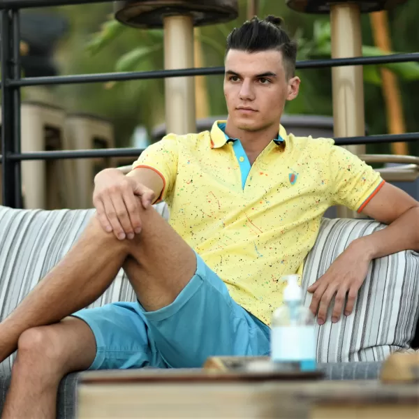 ΑΝΔΡΙΚΟ POLO SHIRT ΚΙΤΡΙΝΟ ΠΙΤΣΙΛΙΑ MOHICANS 207.ΚΙΤΡΙΝΟ