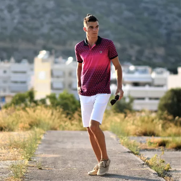 ΑΝΔΡΙΚΟ POLO SHIRT MOHICANS 219.ΦΟΥΞΙΑ