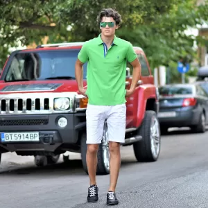 ΑΝΔΡΙΚΟ POLO SHIRT ΜΟΝΟΧΡΩΜΟ MOHICANS 430.ΛΑΧΑΝΗ