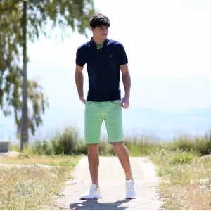 ΑΝΔΡΙΚΟ POLO SHIRT ΜΟΝΟΧΡΩΜΟ MOHICANS 430 ΙΝΤΙΓΚΟ
