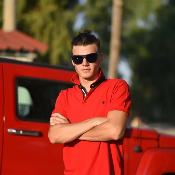 ΑΝΔΡΙΚΟ POLO SHIRT ΜΟΝΟΧΡΩΜΟ MOHICANS 430.ΚΟΚΚΙΝΟ