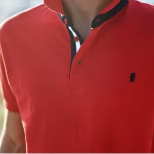 ΑΝΔΡΙΚΟ POLO SHIRT ΜΟΝΟΧΡΩΜΟ MOHICANS 430.ΚΟΚΚΙΝΟ