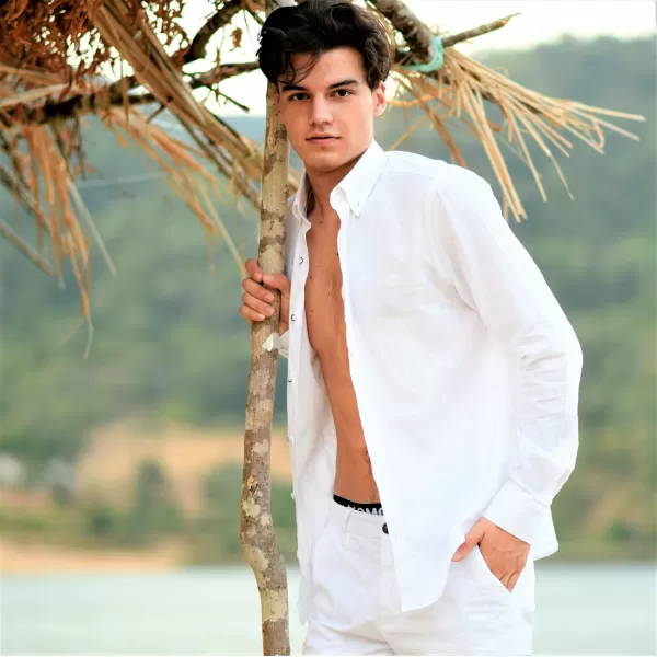 ΑΝΔΡΙΚΟ ΠΟΥΚΑΜΙΣΟ LINEN MOHICANS 4402 ΛΕΥΚΟ