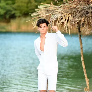 ΑΝΔΡΙΚΟ ΠΟΥΚΑΜΙΣΟ LINEN MOHICANS 4402 ΛΕΥΚΟ