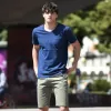 ΑΝΔΡΙΚΟ T-SHIRT ΚΟΝΤΟ ΜΑΝΙΚΙ MOHICANS 453.ΜΠΛΕ