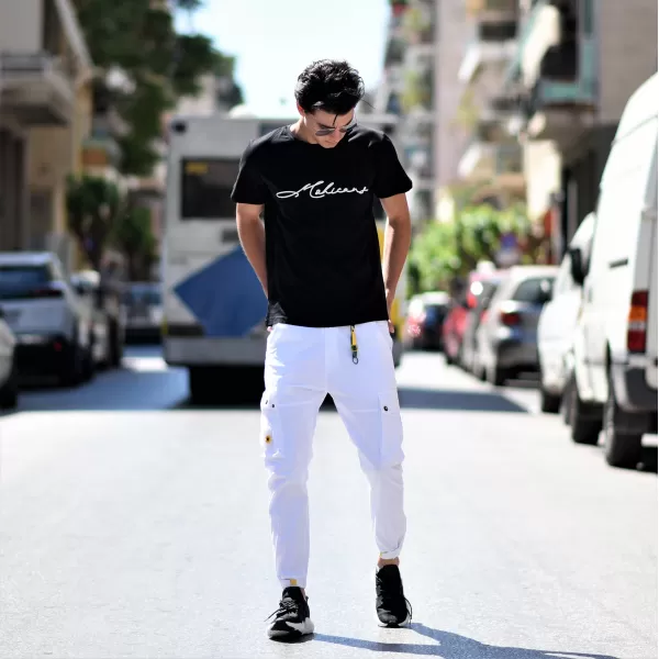 ΑΝΔΡΙΚΟ  ΠΑΝΤΕΛΟΝΙ CARGO MOHICANS 77293-13 ΛΕΥΚΟ
