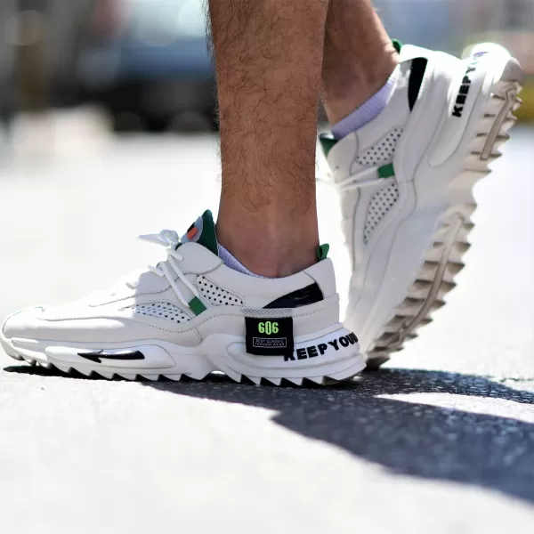 ΑΝΔΡΙΚΟ ΠΑΠΟΥΤΣΙ SNEAKERS  MOHICANS 7997-01 ΛΕΥΚΟ