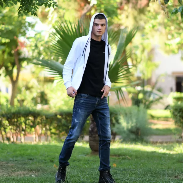 ΑΝΔΡΙΚΟ ΠΑΝΤΕΛΟΝΙ JEANS ΜΕ ΣΚΙΣΙΜΑΤΑ MOHICANS DS637 ΜΠΛΕ