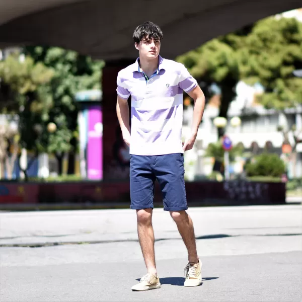 FT-304.BLUE ΑΝΔΡΙΚΗ ΒΕΡΜΟΥΔΑ CHINOS MOHICANS