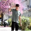 ΑΝΔΡΙΚΗ ΜΠΛΟΥΖΑ T-SHIRT ΛΑΙΜΟΣ ΜΟΝΟΧΡΩΜΗ MOHICANS FT-600.KHAKI 