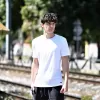 ΑΝΔΡΙΚΗ ΜΠΛΟΥΖΑ T-SHIRT ΛΑΙΜΟΣ ΜΟΝΟΧΡΩΜΗ MOHICANS FT-600.WHITE 