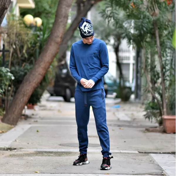 ΑΝΔΡΙΚΗ ΜΠΛΟΥΖΑ T-SHIRT MOHICANS FT1025 INDIGO