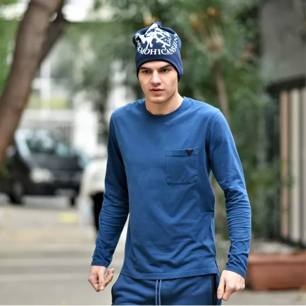 ΑΝΔΡΙΚΗ ΜΠΛΟΥΖΑ T-SHIRT MOHICANS FT1025 INDIGO