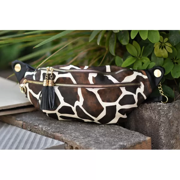 ΓΥΝΑΙΚΕΙΟ BUM BAG ΤΣΑΝΤΑΚΙ ΔΕΡΜΑΤΙΝΗ MOHICANS G159 ΚΑΜΗΛΟΠΑΡΔΑΛΗ