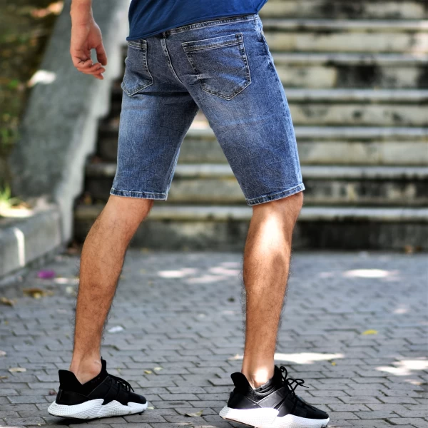 ΑΝΔΡΙΚΗ ΒΕΡΜΟΥΔΑ JEANS MOHICANS JP046 MΠΛΕ