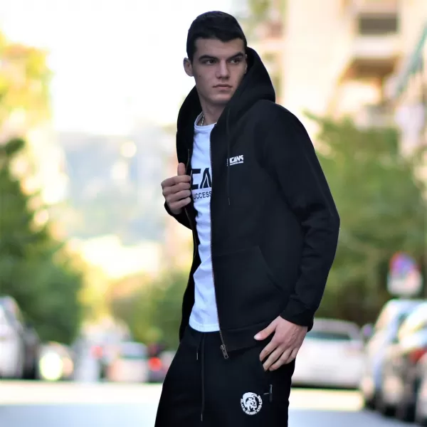 ΑΝΔΡΙΚΗ ΦΟΥΤΕΡ ΖΑΚΕΤΑ ΦΕΡΜΟΥΑΡ MOHICANS MCANS22 ΜΑΥΡΟ