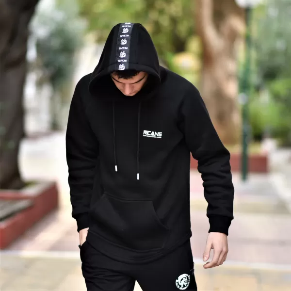 ΑΝΔΡΙΚΟ  ΦΟΥΤΕΡ ΚΟΥΚΟΥΛΑ LOGO MCANS ΤΡΕΣΑ MOHICANS MCANS26 ΜΑΥΡΟ