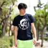 ΑΝΔΡΙΚΗ ΜΠΛΟΥΖΑ T-SHIRT ΛΑΙΜΟΣ ΣΤΑΜΠΑ MOHICANS MCNS06.ΜΠΛΕ