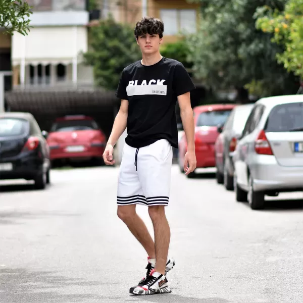 T-SHIRT ΛΟΓΟΤΥΠΟ BLACK MOHICANS MCNS10.ΜΑΥΡΟ