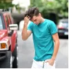 ΑΝΔΡΙΚΗ ΜΠΛΟΥΖΑ T-SHIRT ΛΑΙΜΟΣ SMALL CALLIGRAPHIC MOHICANS MCNS12 ΠΡΑΣΙΝΟ