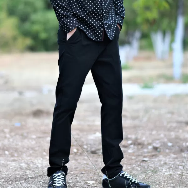 ΑΝΔΡΙΚΟ ΠΑΝΤΕΛΟΝΙ CHINOS MOHICANS NFS803-1 ΜΑΥΡΟ