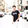 ΑΝΔΡΙΚΗ ΜΠΛΟΥΖΑ T-SHIRT ΛΑΙΜΟΣ ΣΤΑΜΠΑ MOHICANS R20.BLACK 