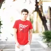 ΑΝΔΡΙΚΗ ΜΠΛΟΥΖΑ T-SHIRT ΛΑΙΜΟΣ ΣΤΑΜΠΑ MOHICANS R21.RED 